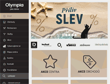 Tablet Screenshot of olympia-mb.cz